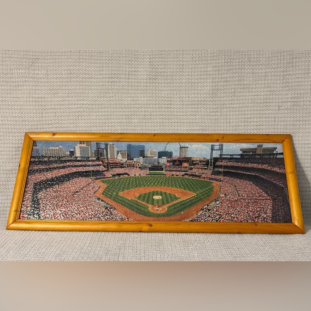 Framed Busch Stadium Puzzle Wall Art